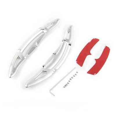 Aluminum Steering Wheel Shift Paddle Gear Shifter for Macan Cayenne 15-18 Silver - Image 1 of 4