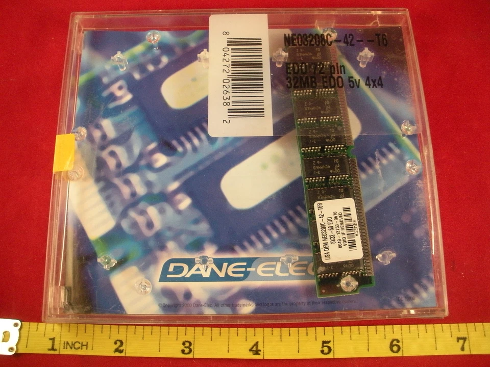 Dane-Elec NE03208C-42-T6 EDO 72 pin 32MB EDO 5v 4x4 RAM Memory Upgrade 8x32-60  - Image 1 of 1