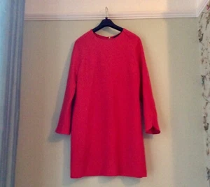 Coast Tunic Dress Size 12 Red/Pink Summer Holiday Cruise Occasion Evening Party - Picture 1 of 6