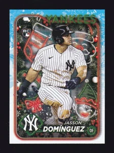 2024 Topps Holiday #H75 JASSON DOMINGUEZ New York Yankees ROOKIE CARD - Picture 1 of 2