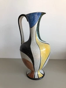 Ruscha Keramik Vase_Vintage Henkelvase_Modell 311/5_Dekor Milano_Mid Century_WGP - Bild 1 von 15