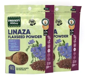 Linaza en Polvo x Bolsa de 100 grs (Linaza en Polvo x 100 Bolsa) x 2 bolsas ( - Imagen 1 de 1