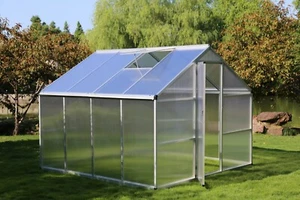 9.0m³ALU Haus Gewächshaus Treibhaus Frühbeet Pflanzenhaus 2504 - Bild 1 von 13