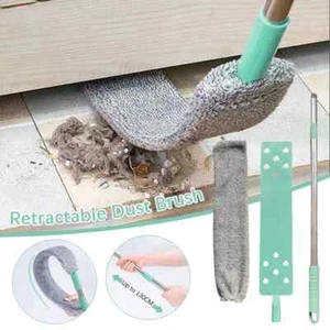 Household Long Handle Mop Telescopic Duster Brush Blinds Dust Brush Removal Tool - Picture 1 of 30