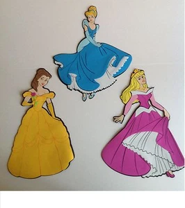 Disney Princesses Wall Stickers - Cinderella, Aurora, Belle Beauty and the Beast - Picture 1 of 4
