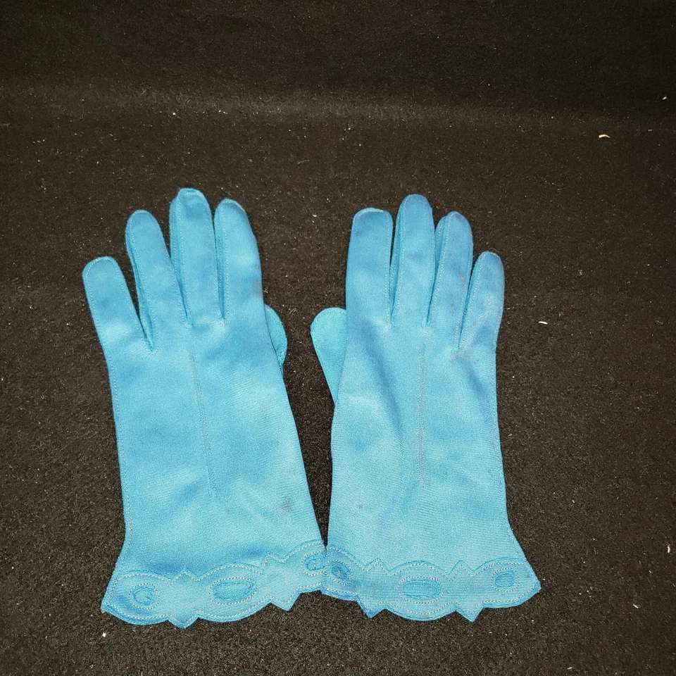 Guantes de Pascua/Primavera para Damas/Niñas de Elvette Turquesa Suave y Flexible RETRO Foto 1 de 3