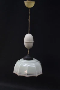 Ancienne Lampe Avec Lampenei Version E27 40er Années Lampe Abat-Jour - Picture 1 of 4