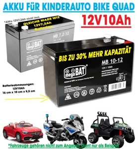 megBAT | Akku 12V 10Ah AGM Gel Akku für Kinderauto 39% mehr Kapazität als 12V7Ah - Bild 1 von 6