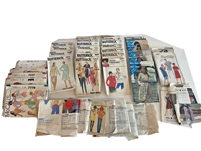 McCalls Butterick Marie Osmond See & Sew Simplicity Vintage Lot of 40 Patterns - Image 1 of 4