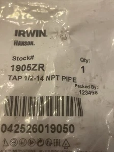 1/2" - 14 PIPE Tap NPT New USA 🇺🇸 - Picture 1 of 3