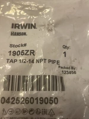 1/2" - 14 PIPE Tap NPT New USA 🇺🇸 - Image 1 of 3