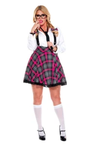 Music Legs Donna Taglie Forti Alta Classe Nerdy, Rosa/Nero, 3X-4X - Foto 1 di 2