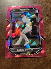2023 Panini Prizm Bobby Witt, Jr. Pink Cracked Ice-Kansas City Royals