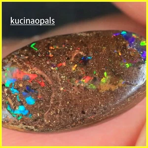 5 TCW Natural AUSTRALIAN Boulder MATRIX Opal Stone +VIDEO - Imagen 1 de 8