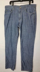 Pantalones de algodón ligeros azules Perry Ellis 38x32 para hombre - Imagen 1 de 10