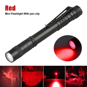 Mini LED Flashlight Red Light Penlight Astronomy Night Observation Torch Lamp - Picture 1 of 8