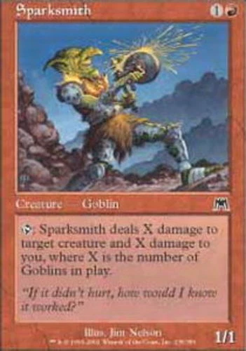 4 Sparksmith ~ Near Mint Onslaught 4x x4 Playset MTG Magic Red Card UltimateMTG - Image 1 of 1