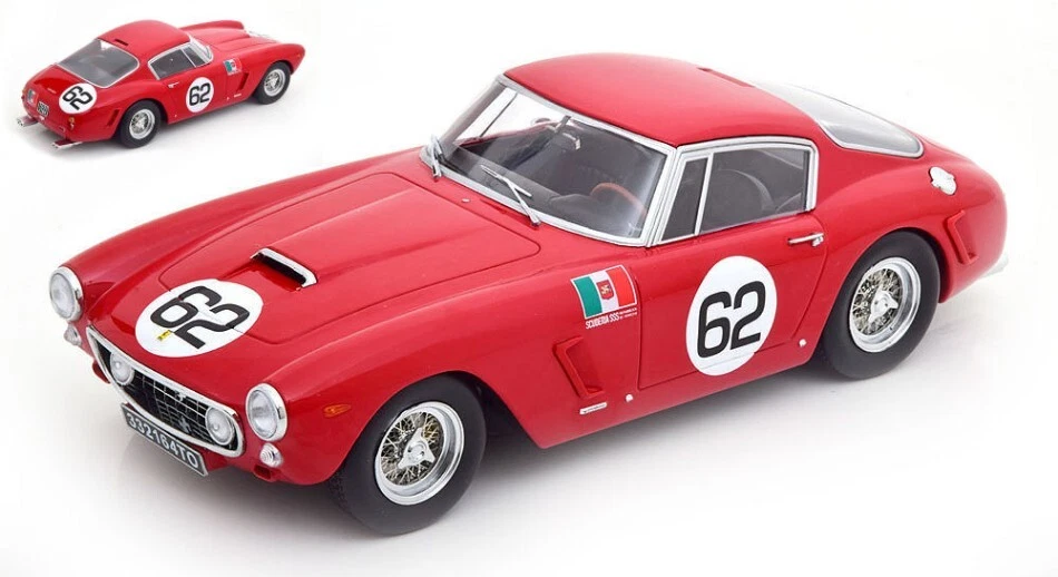 KK Scale FERRARI 250 GT SWB N.62 WINNER COPPA INTER-EUROPA MONZA 1960 ABATE 1:18 - Imagen 1 de 1