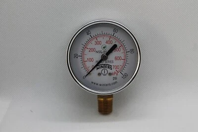 Winters Gauge #PEM214LF, 1/4" bottom fitting, 0-100PSI - Image 1 of 2