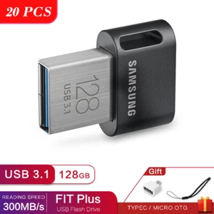 20PCS Samsung FIT Plus Tiny UDisk 128GB USB 3.1 Flash Drive Memory Thumb Stick - Afbeelding 1 van 6