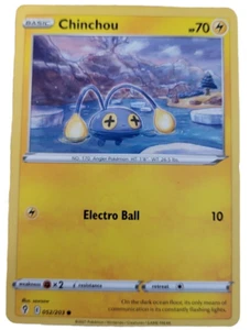 Pokemon Evolving Skies Chinchou Common Sammelkarte 052/203 (Q - Bild 1 von 2