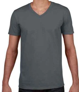Gildan SoftStyle Baumwolle Kurzarm V-Ausschnitt T-Shirt Tee S - 3XL - Bild 1 von 9