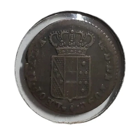 1844 Tuscany, Italian States 1 quattrino Coin Cover