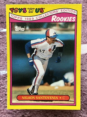 1989 Topps Toys R Us Rookies Nelson Santovenia #25 Montreal Expos - Image 1 of 2