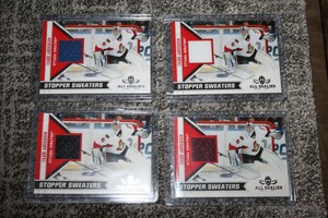 CRAIG ANDERSON 2010-11 PANINI ALL GOALIES STOPPER SWEATERS PATCH LOT 4 COLORS