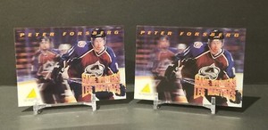 2 Lot 1995-96 McDonald's Pinnacle McD-07 Game Winners Peter Forsberg HOF