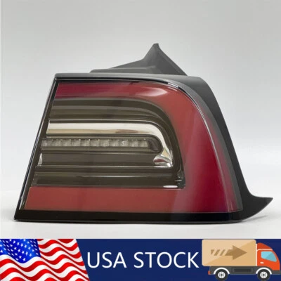 2017-2023 Tesla Model 3 LED Taillight 3 Pin Right Side Outer Lamp OEM 1077398 - Image 1 of 4
