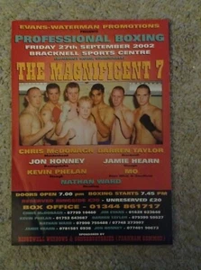 2002 Magnificent 7 boxing Flyer/Handbill - Picture 1 of 1