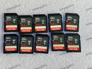 10PCS SANDISK ULTRA 64GB SD 48MB/S CARD SDHC - Picture 1 of 2