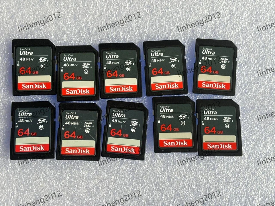 10PCS  SANDISK ULTRA  64GB SD 48MB/S CARD SDHC - Image 1 of 2