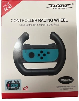 New Dual Racing Wheel Attachments for Nintendo Switch - Perfect for 2 Players! - Image 1 of 4