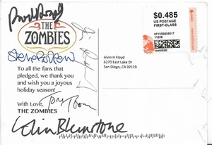 Still Got That Hunger * by The Zombies (Post Card, 2015) Original Signed - Picture 1 of 2
