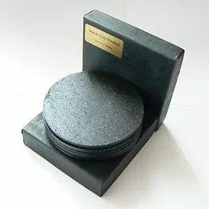 Schieferuntersetzer, 6er Set Box, geschwärztes Finish walisischer Schiefer - Bild 1 von 2
