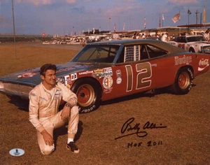 BOBBY ALLISON SIGNED HANDSIGNIERT 11x14 FOTO + HOF 2011 SELTEN BECKETT BAS - Bild 1 von 3