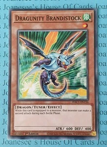 Dragunity Brandistock HAC1-DE156 Yu-Gi-Oh Karte 1. Auflage Neu - Bild 1 von 3