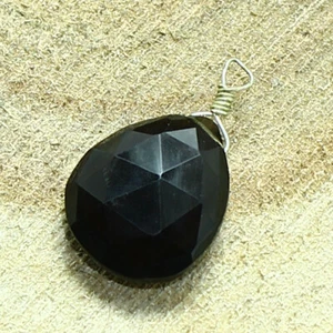 Smoky Quartz Faceted Pear Vermeil Cabochon Natural Loose Gemstone Making Jewelry - Picture 1 of 3