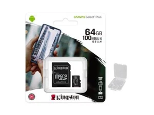 Kingston Canvas Select Plus 64GB Micro SD Card and SD Adapter SDCS2/64GB - Picture 1 of 12