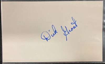 1950S/60S AUTO! BASEBALL SIGNED 3X5 CARD DICK GROAT W/COA JSA AVAILABLE CF - Image 1 of 2