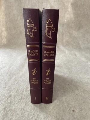 Easton Press Le Morte D'Arthur by Sir Thomas Mallory 2 vols NEAR MINT RD Foto 1 de 4