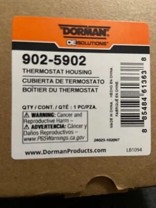 Dorman 902-5902 Engine Coolant Thermostat Housing Assembly Compatible with Selec - Picture 1 of 1