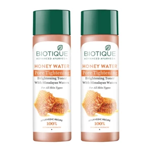 Biotique Honey Water Pore Tightening Brightening Toner | 120ml (Pack Of 2) - Picture 1 of 3