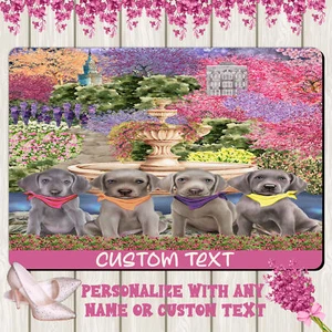 Weimaraner Dog Floor Mat Personalized Pet Door Mat Valentine Day NWT - Picture 1 of 54