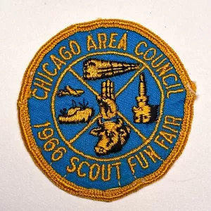Vintage 1966 Chicago Area Council Boy Scout Fun Fair Activity PATCH BSA Camp IL - Picture 1 of 6