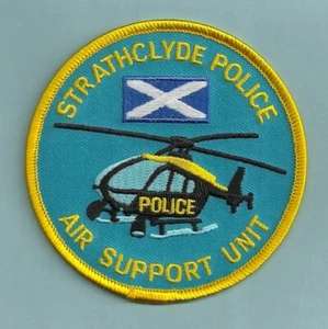 STRATHCLYDE SCOTLAND POLICE AIR SUPPORT UNIT POLICE PATCH - Picture 1 of 1
