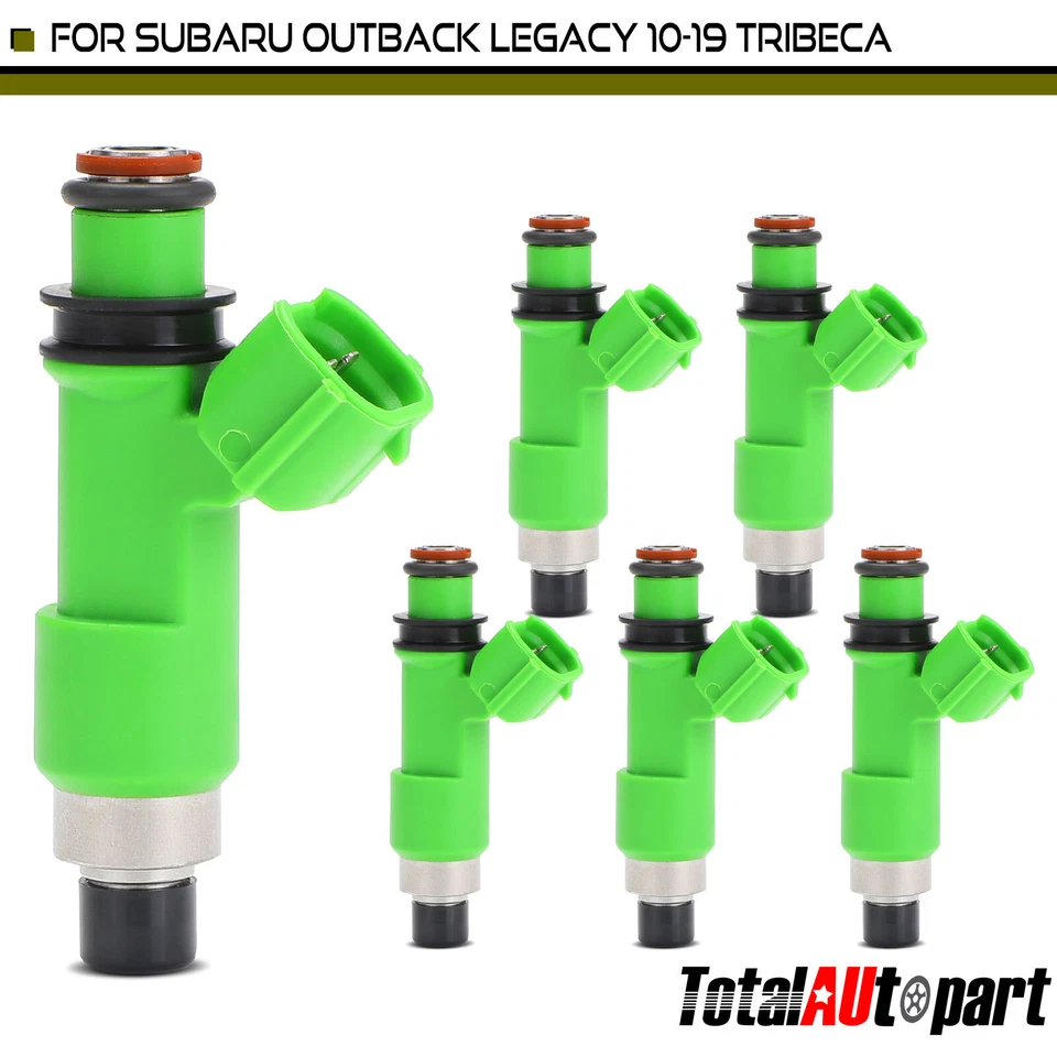 Injetor de combustível 6 peças para Subaru Legacy Outback 2010 2011-2019 Tribeca 2008-2014 - Imagem 1 de 4