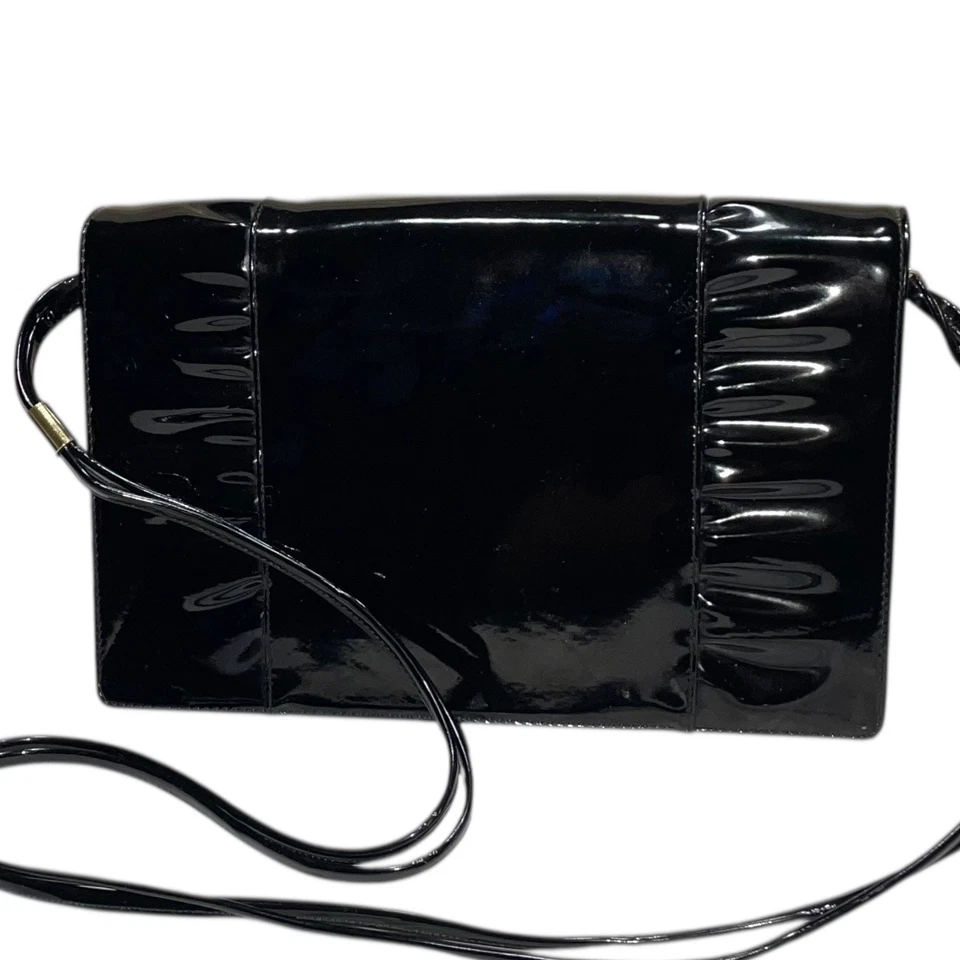 KORET Korettalak Black Man Made Patent Leather Shoulder Bag - Image 1 of 4
